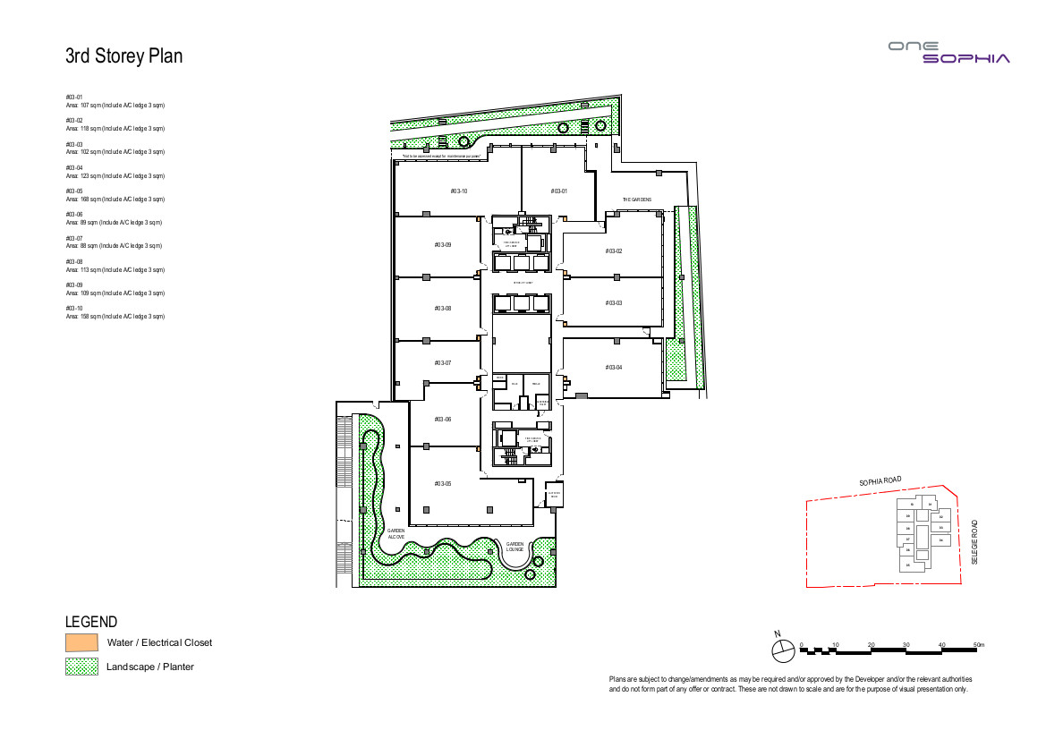 One Sophia 3rd Storey Floor Plan