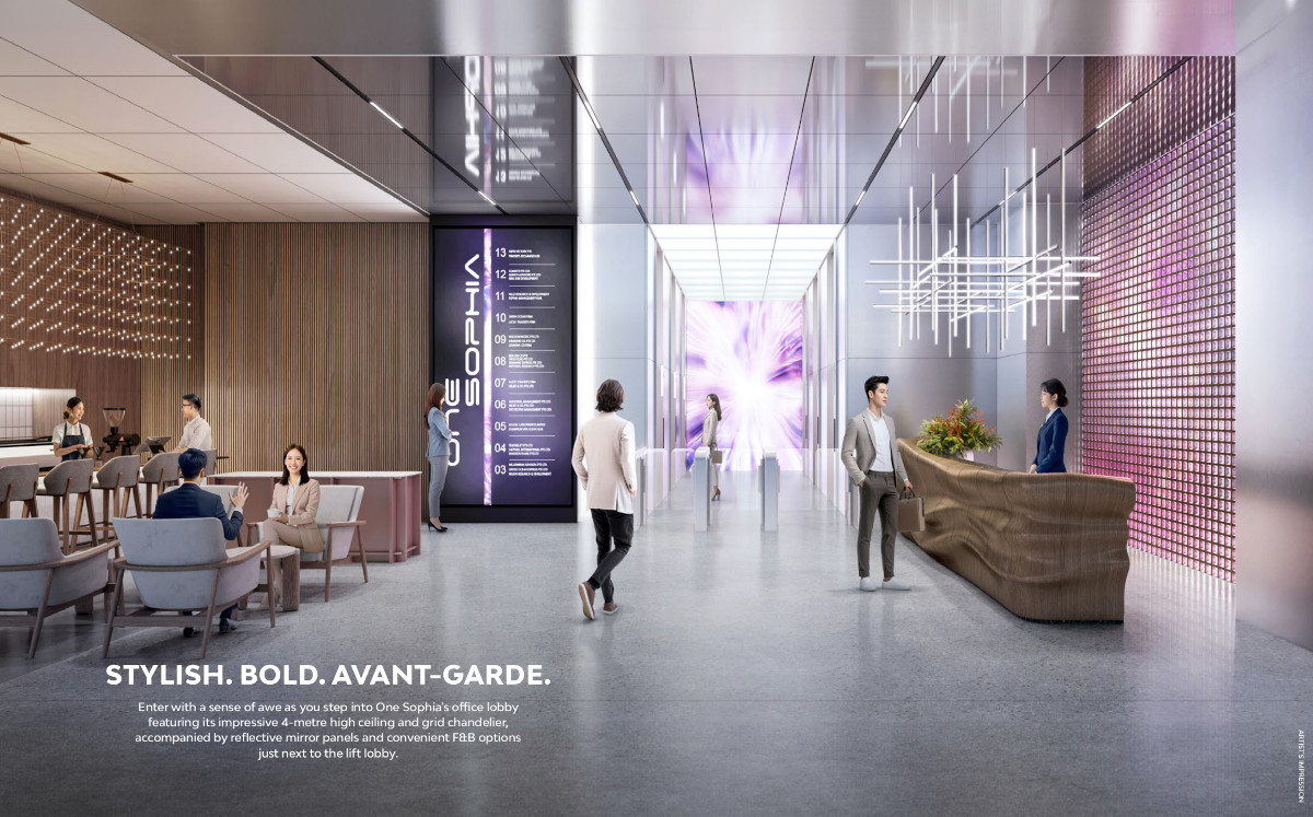 One Sophia Office Lobby